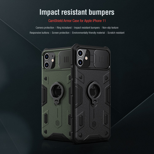 گارد رینگی نیلکین iPhone 11 مدل Camshield Armor