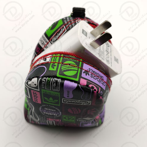 کیف پارچه‌ای محافظ هندزفری و کابل