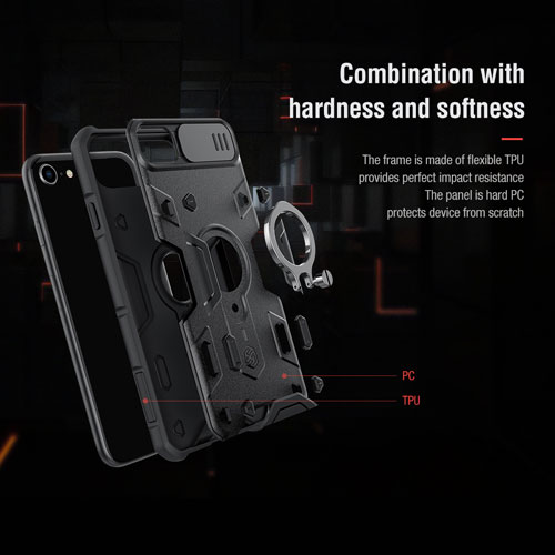 گارد رینگی نیلکین iPhone SE 2020 مدل Camshield Armor