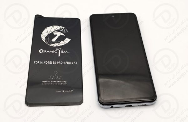 گلس سرامیکی تمام صفحه فول چسب شیائومی ردمی نوت 9S