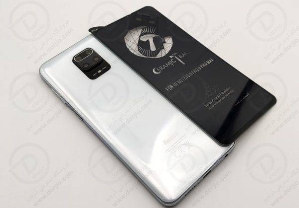 گلس سرامیکی تمام صفحه فول چسب شیائومی ردمی نوت 9S