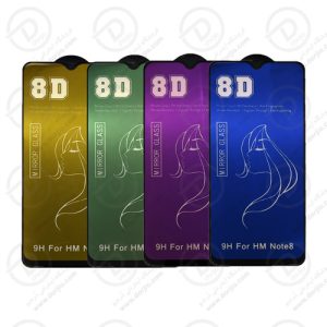 گلس فولِ رنگی و آینه‌ای 8D شیائومی ردمی نوت 8 | Redmi Note 8