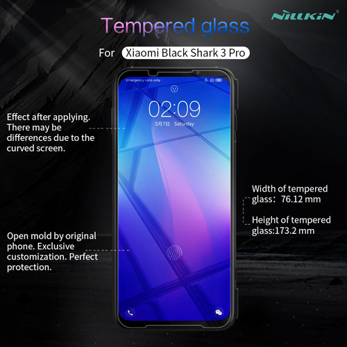 گلس نیلکین شیائومی Black Shark 3 Pro مدل H+Pro