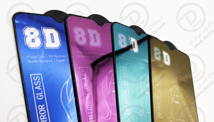 فولِ رنگی و آینه‌ای 8D شیائومی ردمی نوت 8 Redmi Note 8 11