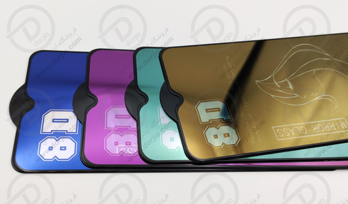 گلس فولِ رنگی و آینه‌ای 8D شیائومی ردمی نوت 8 | Redmi Note 8