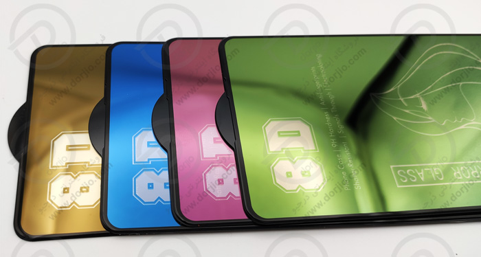 گلس فولِ رنگی و آینه‌ای 8D شیائومی ردمی نوت 9 پرو | Redmi Note 9 Pro