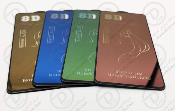 گلس فولِ رنگی و آینه‌ای 8D شیائومی ردمی نوت 9 پرو مکس | Redmi Note 9 PRO MAX