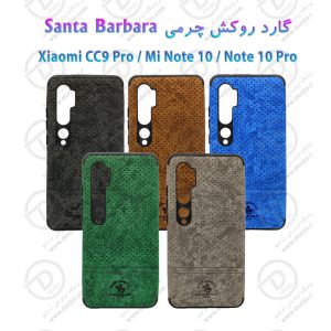 گارد روکش چرمی شیائومی Mi Note 10 مارک Santa Barbara