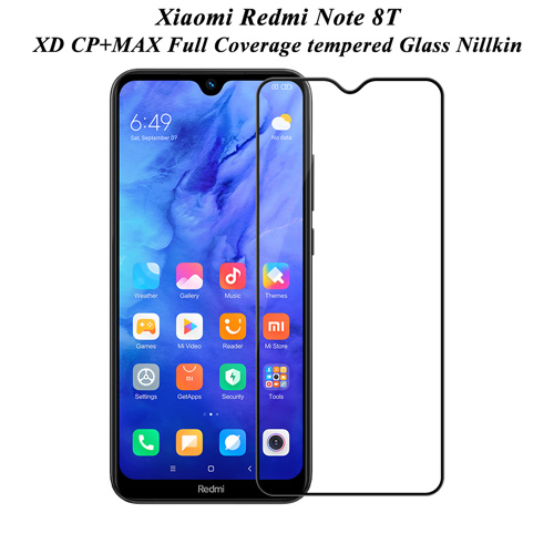 گلس فول نیلکین شیائومی Redmi Note 8T مدل XD CP+MAX