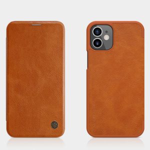 کیف چرمی نیلکین آیفون Apple iPhone 12 مدل Qin