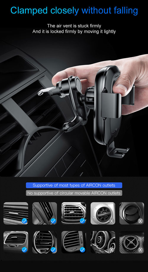 پایه نگهدارنده هوشمند و شارژ بی سیم خودرو بیسوس Smart Vehicle Bracket