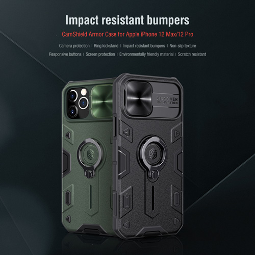 گارد محافظ رینگی نیلکین iPhone 12 Max مدل Camshield Armor