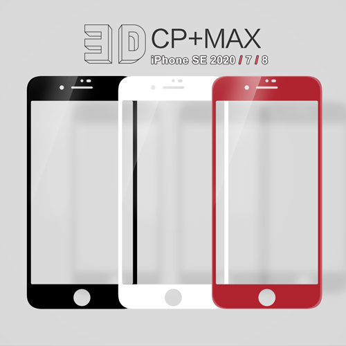 گلس نیلکین اپل iPhone SE 2020 مدل 3D CP+MAX