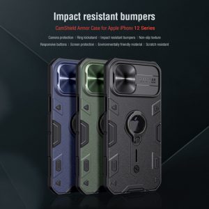 گارد رینگی نیلکین iPhone 12 مدل CamShield Armor (LOGO