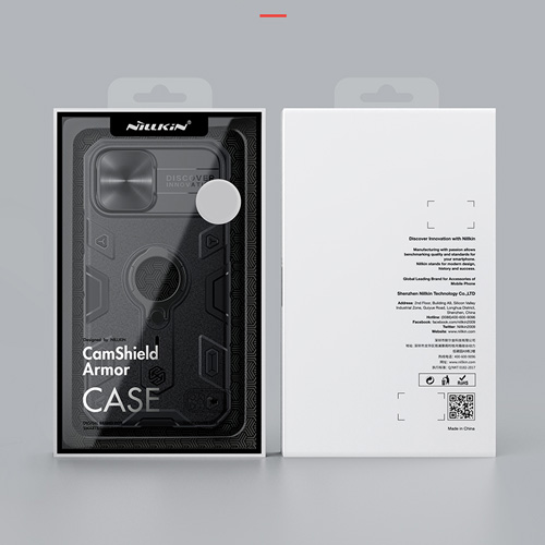 گارد رینگی نیلکین iPhone 12 مدل CamShield Armor (LOGO