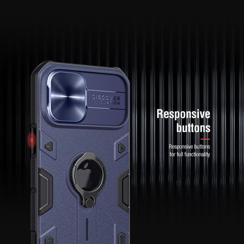 گارد رینگی نیلکین iPhone 12 مدل CamShield Armor (LOGO