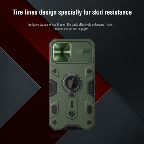 گارد رینگی نیلکین iPhone 12 مدل CamShield Armor (LOGO