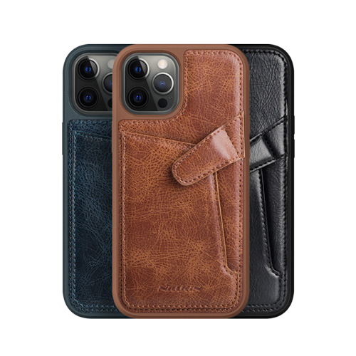 گارد روکش چرمی کلاسیک iPhone 12 Pro مدل Aoge نیلکین