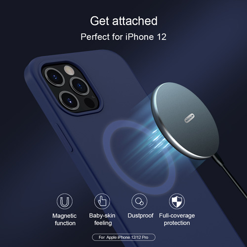 کاور سیلیکونی مغناطیسی iPhone 12 Pro Max مدل Flex Pure Pro نیلکین