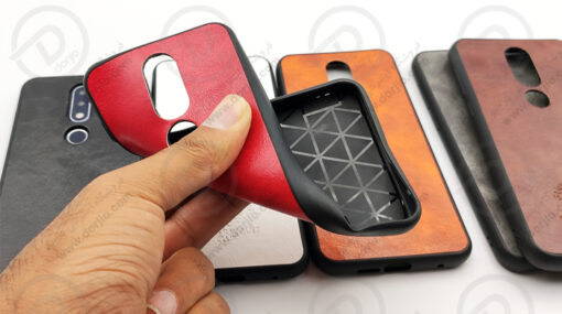 گارد روکش چرمی Nokia 6.1 Plus/X6 مارک Santa Barbara