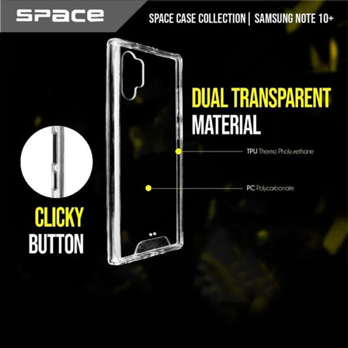 پلکسی کاور شفاف سامسونگ گلکسی نوت 10 پلاس مارک Space