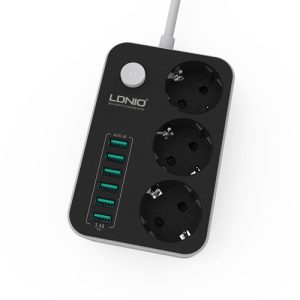 فست شارژ USB و چند راهی برق الدینیو مدل LDNIO SE3631
