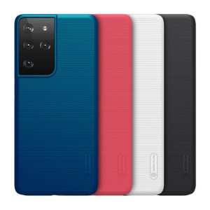 قاب محافظ سامسونگ Galaxy S21 Ultra مارک نیلکین + استند
