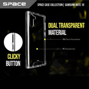 پلکسی کاور شفاف سامسونگ گلکسی نوت 10 مارک Space