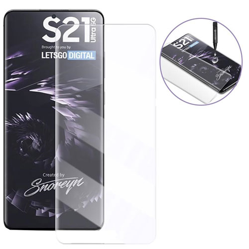 گلس UV محافظ تمام صفحه سامسونگ Galaxy S21 Ultra
