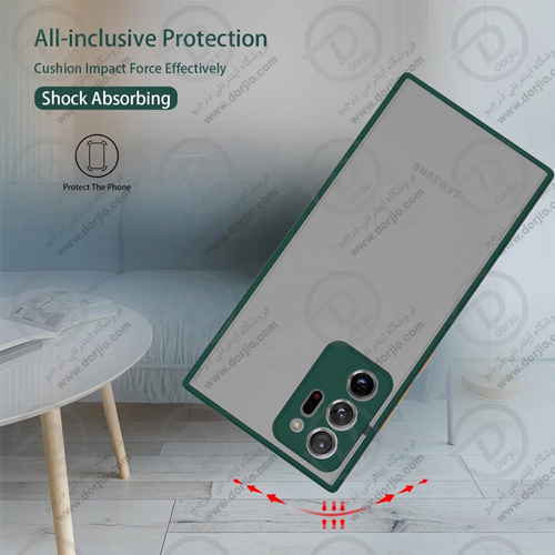 پلکسی کاور مات با محافظ دوربین گلکسی Note20 Ultra