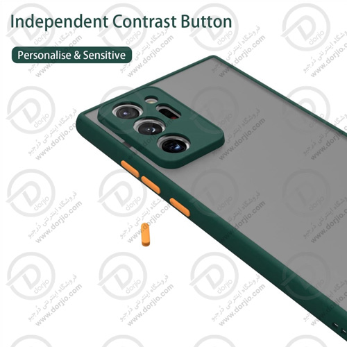 پلکسی کاور مات با محافظ دوربین گلکسی Note20 Ultra