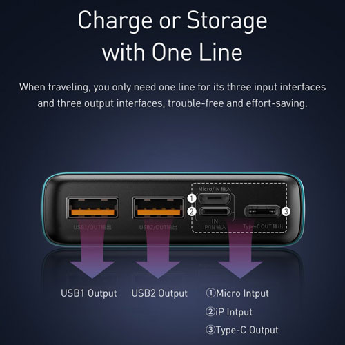 پاور بانک 20000 هزار بیسوس مدل Baseus Power Bank Adaman Metal Digital Display 22.5W PPIMDA-A0A پاور بانک 20000 هزار بیسوس مدل Baseus Power Bank Adaman Metal Digital Display 22.5W PPIMDA-A0A