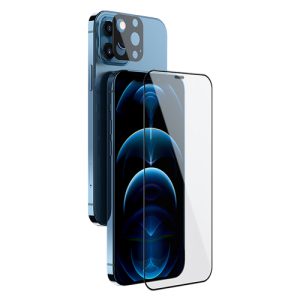 گلس تمام صفحه و محافظ لنز نیلکین iPhone 12 Pro Max