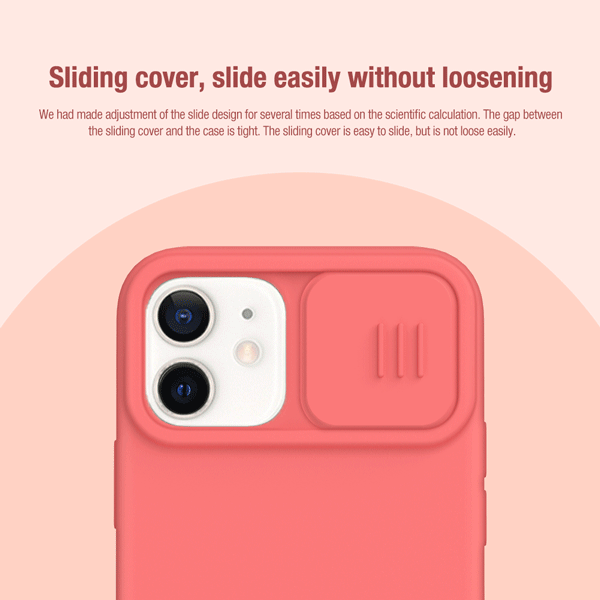 کاور Camshield سیلیکونی نیلکین با محافظ دوربین iPhone 12 Pro Max