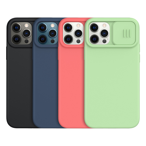 کاور Camshield سیلیکونی نیلکین با محافظ دوربین iPhone 12 Pro Max