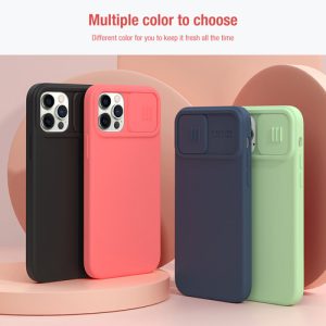 کاور Camshield سیلیکونی نیلکین با محافظ دوربین iPhone 12 Mini