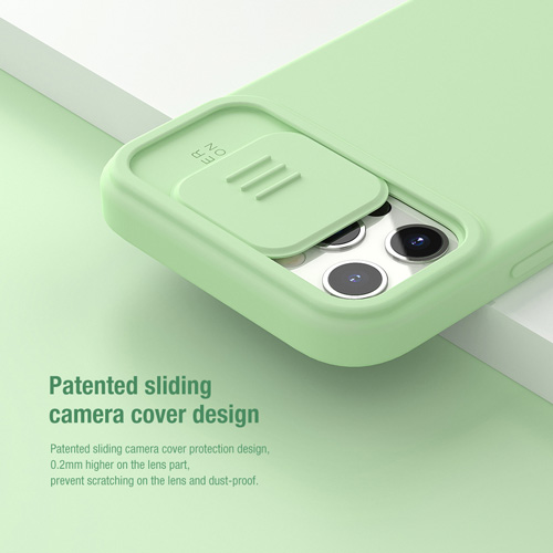 کاور Camshield سیلیکونی مگنتی نیلکین با محافظ دوربین iPhone 12 Pro Max