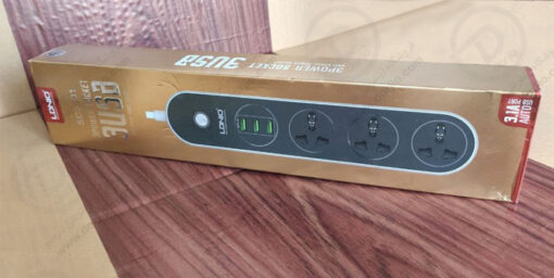 سه راهی برق USB دار LDNIO مدل SC3301