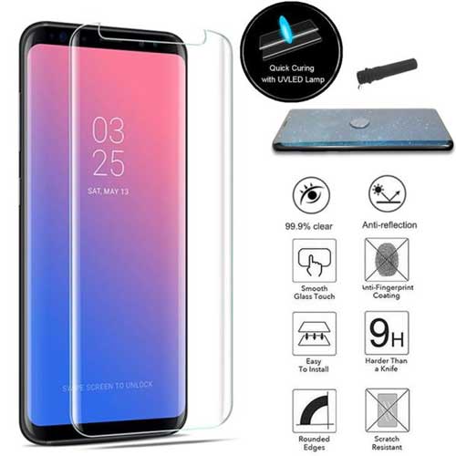 گلس محافظ UV تمام صفحه سامسونگ Galaxy S8 Plus