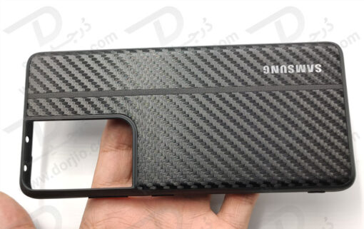 گارد چرم کربنی سامسونگ Galaxy S21 Ultra مدل ROXY