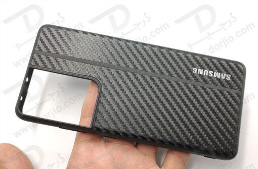 گارد چرم کربنی سامسونگ Galaxy S21 Ultra مدل ROXY