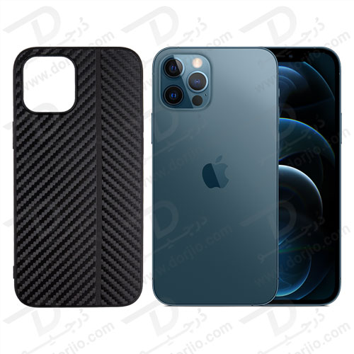 گارد چرم کربنی iPhone 12 Pro مدل ROXY