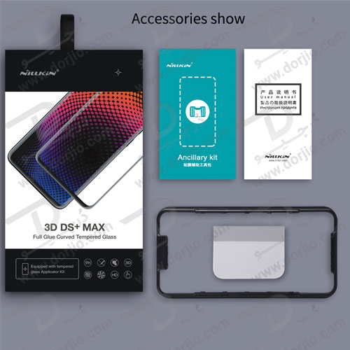گلس تمام صفحه نیلکین 3D DS+MAX گوشی OnePlus 9 (IN/CN)