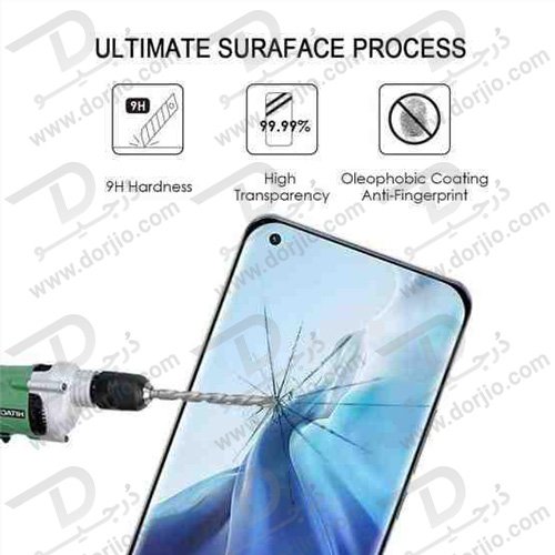 گلس فول چسب گوشی شیائومی Mi 11/Mi 11 Pro/Mi 11 Ultra