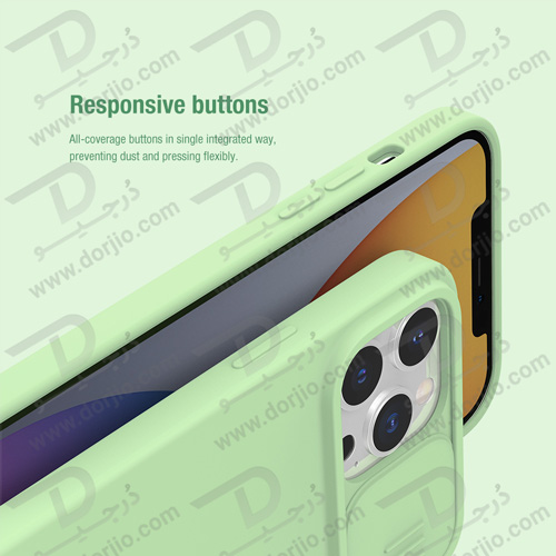 کاور Camshield سیلیکونی نیلکین با محافظ دوربین iPhone 13 Pro Max