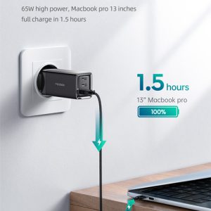 شارژر دیواری فست شارژ 65 وات مک دودو مدل CH-7921