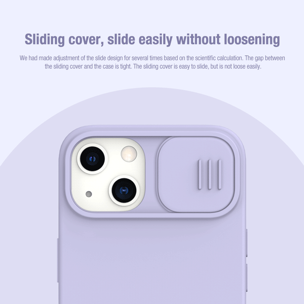 کاور Camshield سیلیکونی نیلکین با محافظ دوربین iPhone 13