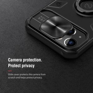 گارد محافظ رینگی iPhone 13 مدل Camshield Armor نیلکین