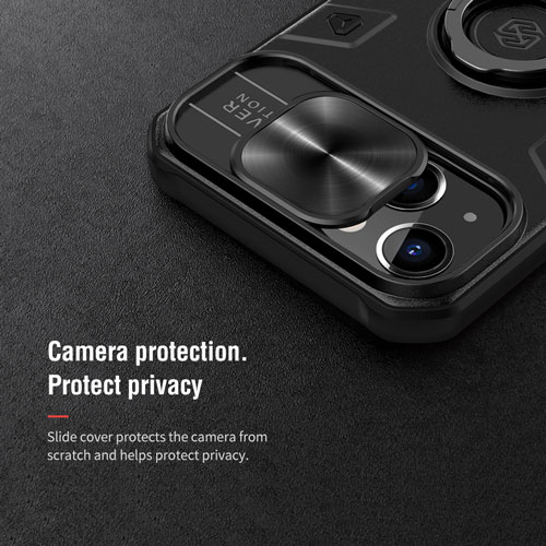 گارد محافظ رینگی iPhone 13 مدل Camshield Armor نیلکین