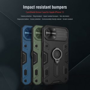گارد محافظ رینگی iPhone 13 مدل Camshield Armor نیلکین